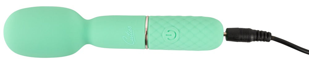Mini wand i silkeblød silikone med diamanttekstureret skaft
