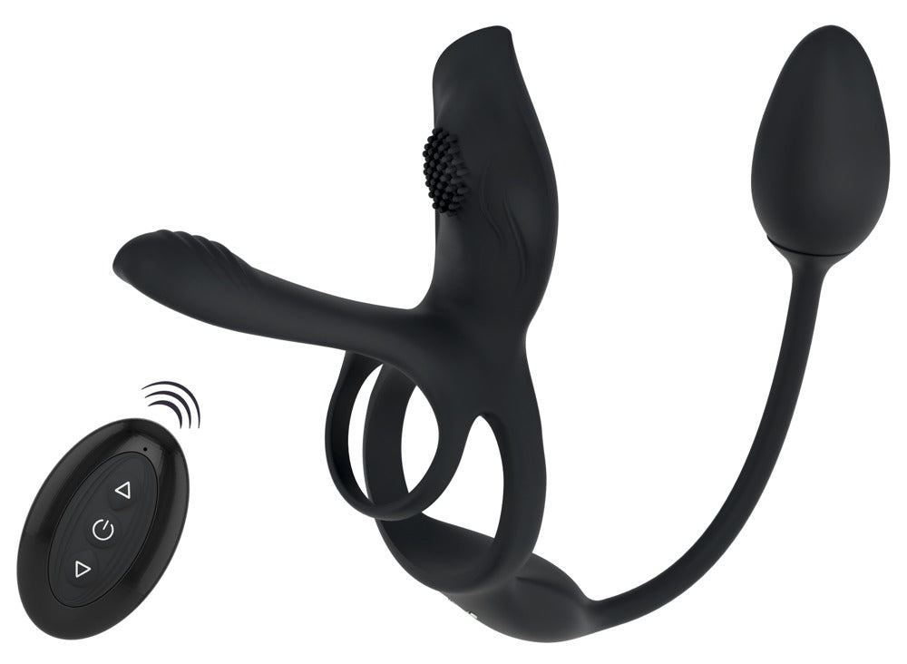 Couples Choice 5-i-1 parvibrator med fjernbetjening