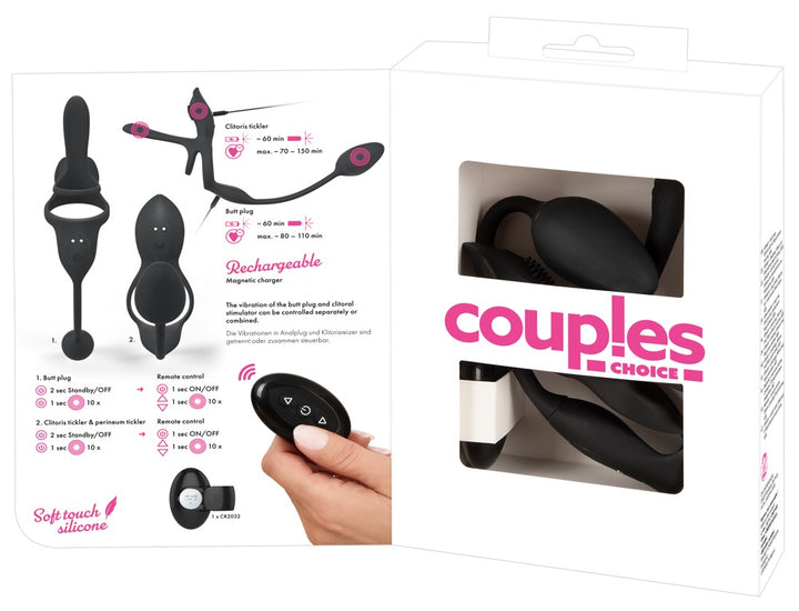 RC Multi-Function Couple’s Vibrator – 5-i-1 Parvibrator til Dobbelt & Trippel Nydelse