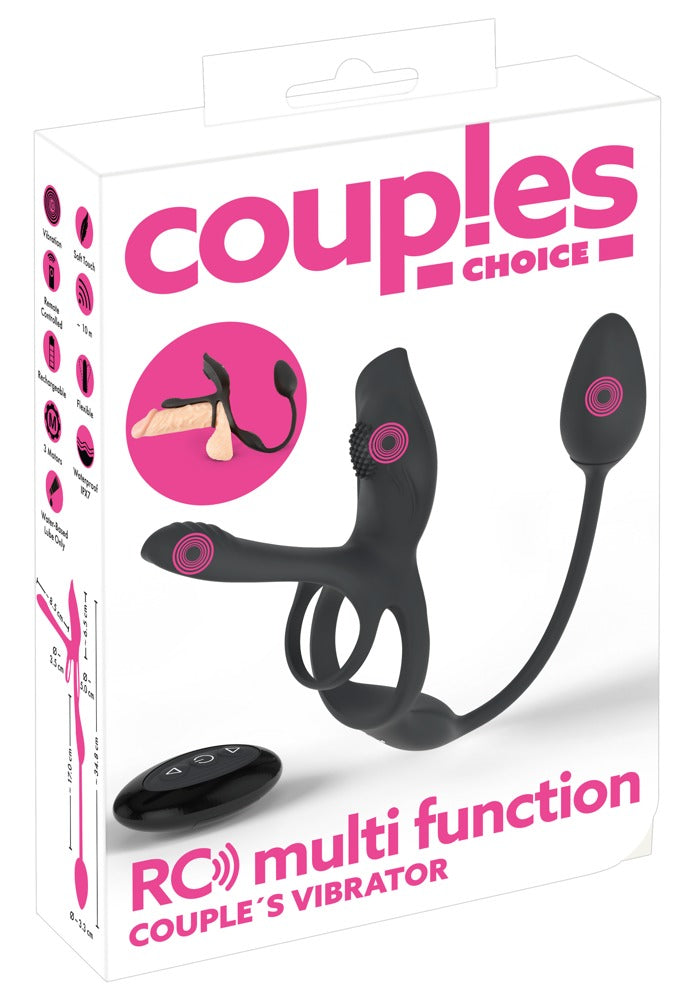 RC Multi-Function Couple’s Vibrator – 5-i-1 Parvibrator til Dobbelt & Trippel Nydelse