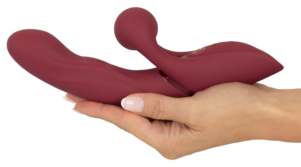 Bølget rabbit vibrator til G-punkt og klitoris