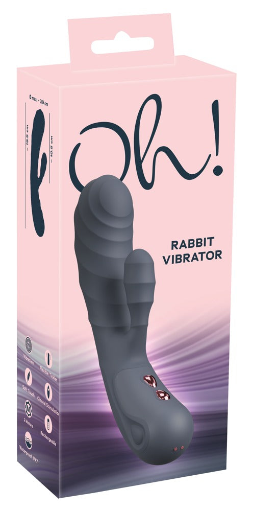 Rabbit Vibrator med Stimulerende Riller