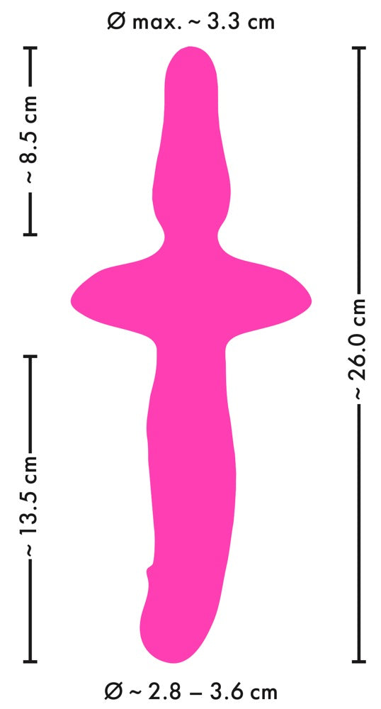 2-i-1 Vibrator & Butt Plug – Dobbelt Forkælelse i Ét Fleksibelt Design