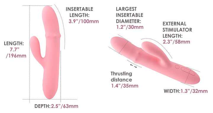 SVAKOM Mora Neo Rabbit Vibrator med Appstyring &amp; Bevægelig Perlering