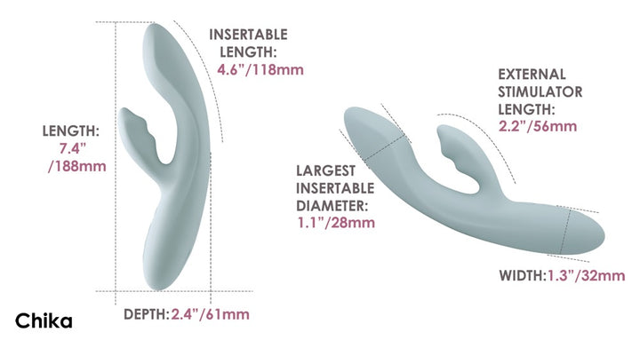 SVAKOM Chika Rabbit Vibrator med Varme &amp; Appstyring