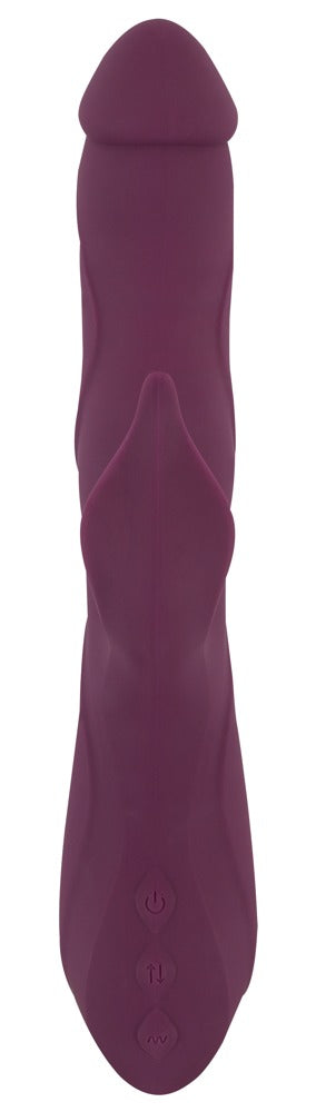 Javida 3 Function Vibrator med Thrusting &amp; Roterende Perler