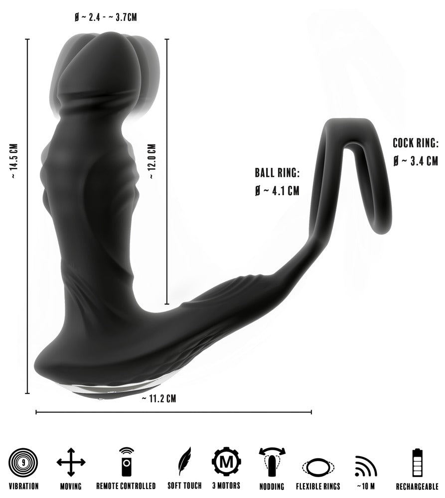 Rebel RC Vibrating Prostate Plug - EternaNordic