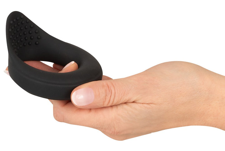 Rebel Vibrating Ball Ring – 10 Modes, Stimulating Dots & Rechargeable Silicone Design