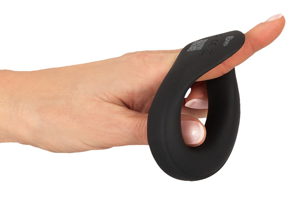 Rebel Ball Ring with Vibration – 10 Modes, Stimulating Dots & Rechargeable Silicone Design