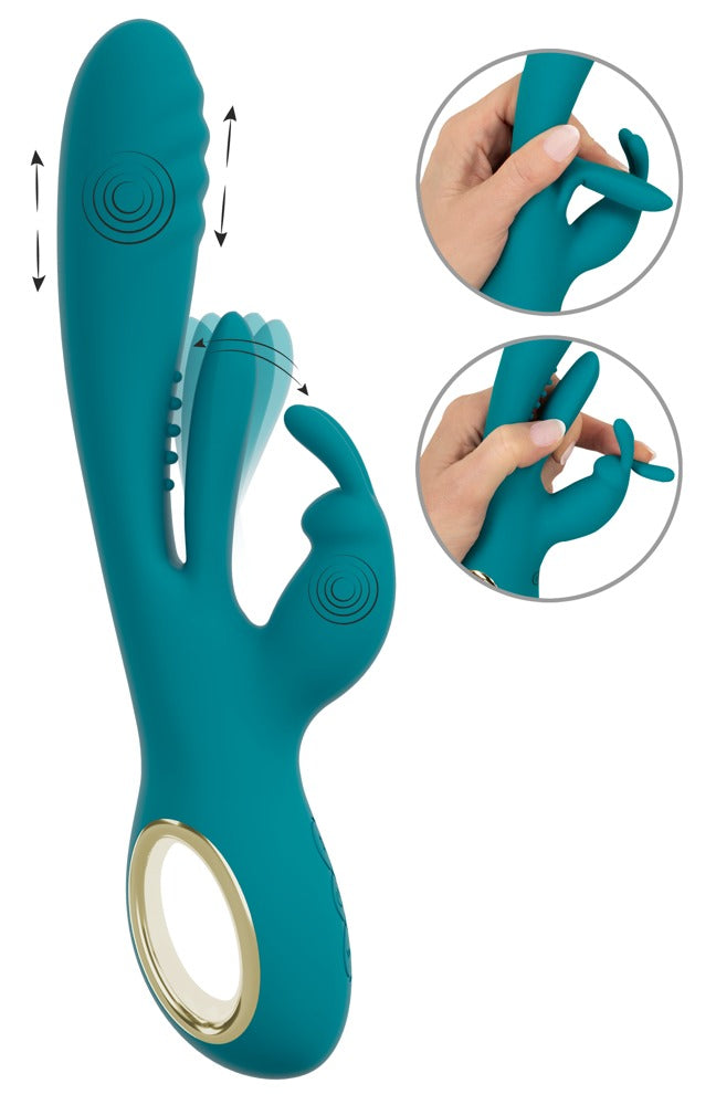 Sweet Smile triple-action rabbit vibrator med tre kraftige motorer