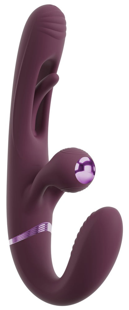 Javida Strapless Strap-On med Fjernbetjening og Vibration - EternaNordic