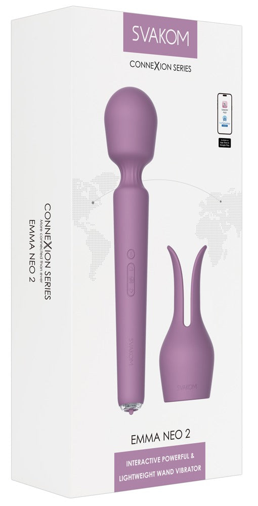 SVAKOM Emma Neo 2 – Massage Wand med Bunny & App-Styring - EternaNordic