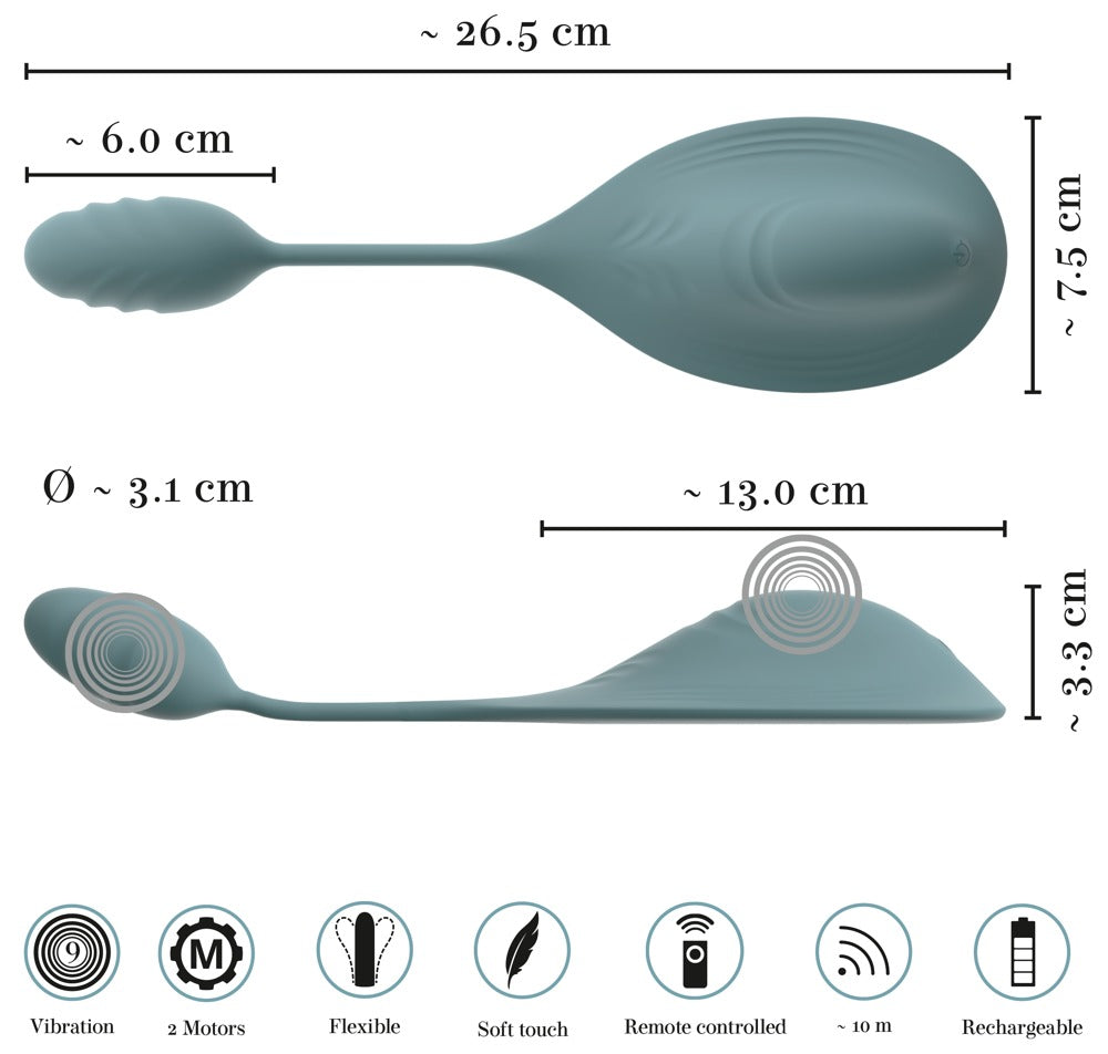 Mini Sit-On Vibro-Pad med Integreret Love Ball - EternaNordic