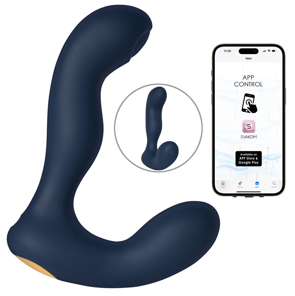 SVAKOM Iker Neo prostata vibrator med pulsation, vibration og appstyring