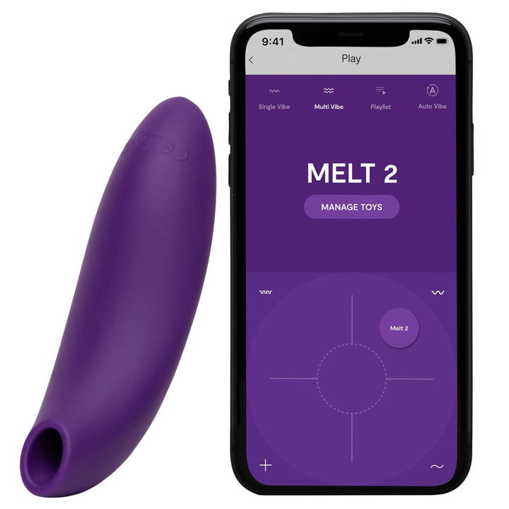 Appstyret We-Vibe Melt 2 til personlig kontrol og partnerleg på afstand