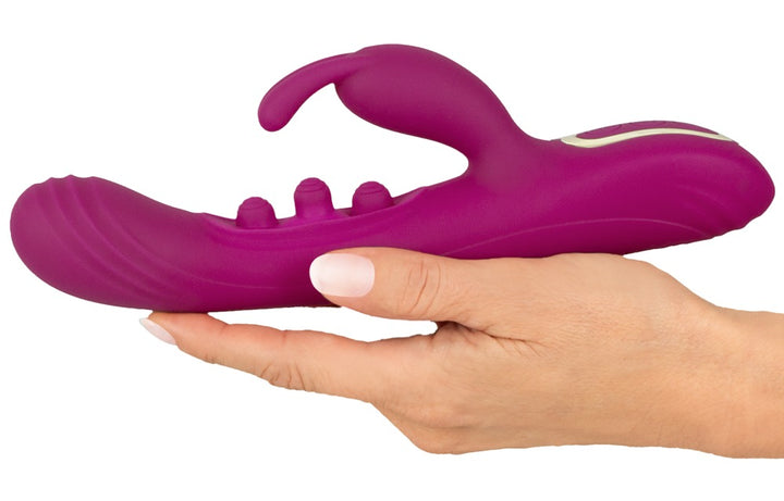 Javida 2 Function Vibrator Squirting med bankefunktion og fleksibel klitorisstimulator
