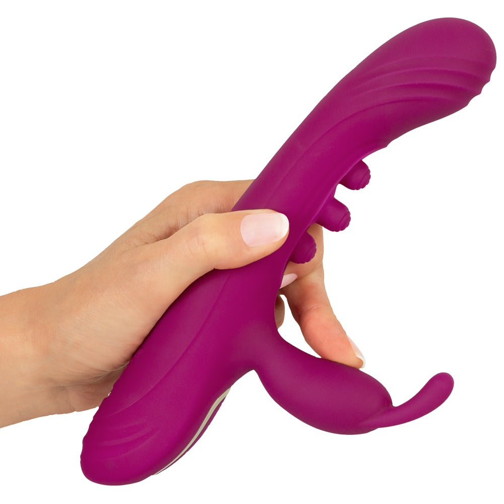 Javida rabbit-vibrator med G-zone stimulation, 3 motorer og 7 vibrationsmønstre