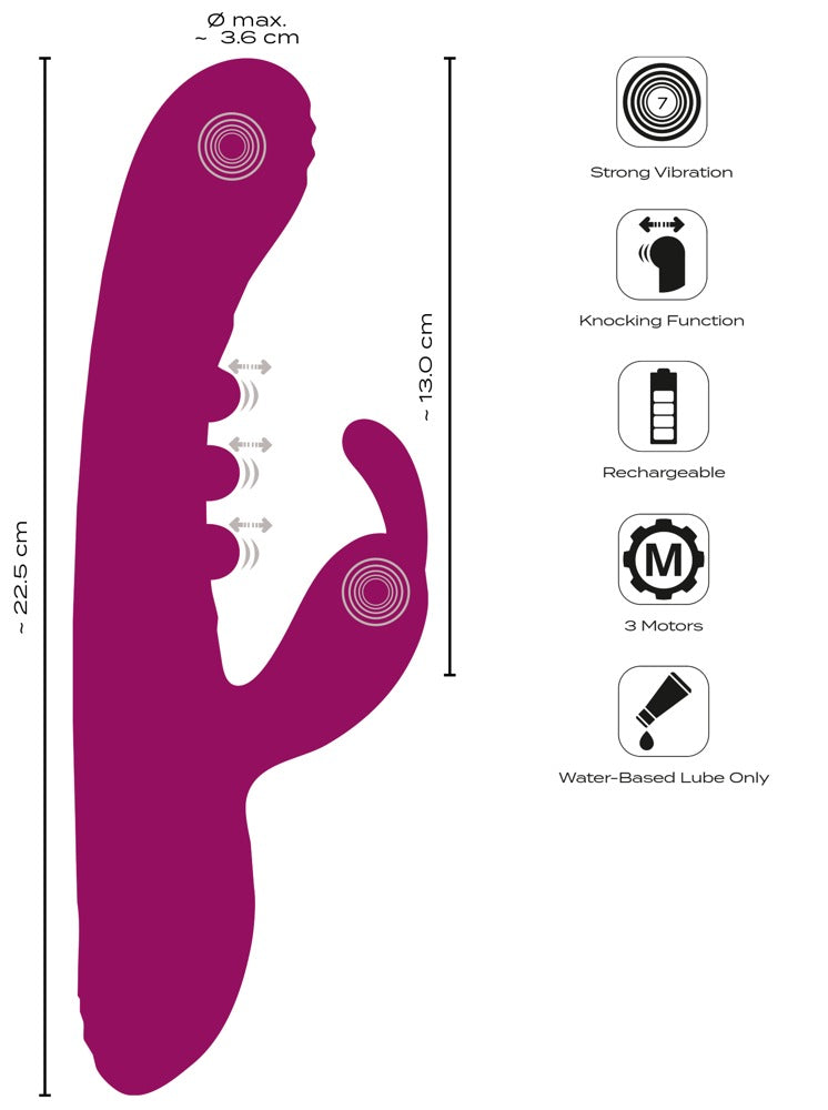 Javida 2 Function Vibrator Squirting med Bankefunktion