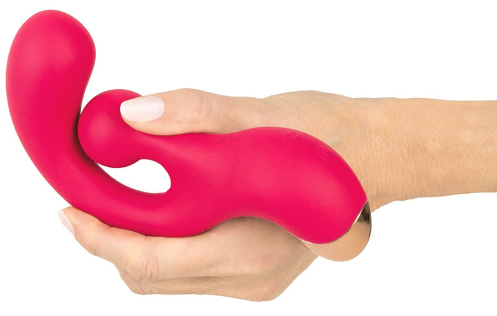 Vandtæt rabbit vibrator med 2 motorer og separat styring
