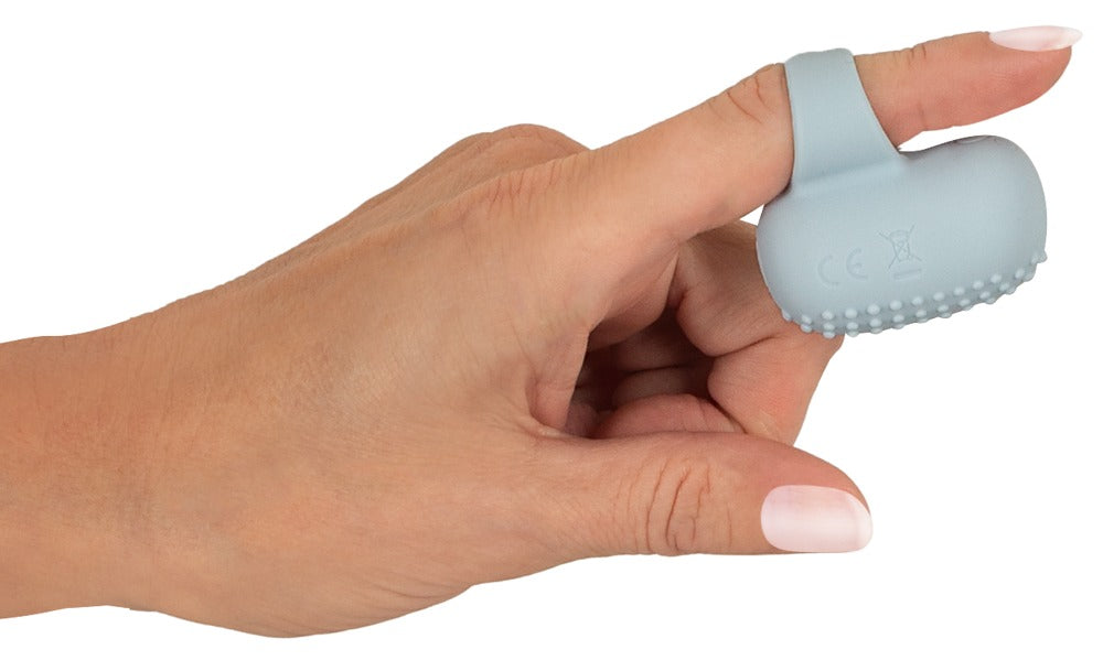 Kompakt finger vibrator i blød silikone