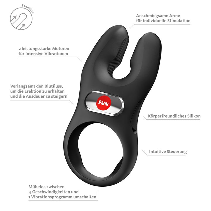 Fun Factory NŌS Pro Vibro-Cock Ring med 2 Motorer
