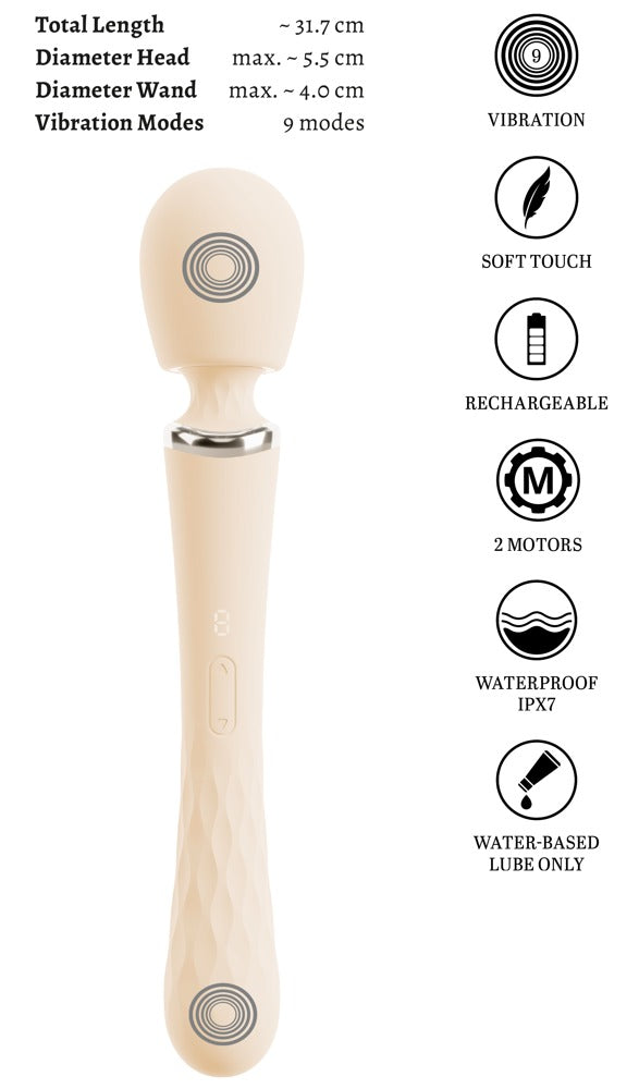 TAVIRO – Dobbelt Massage Wand i Silikone - EternaNordic