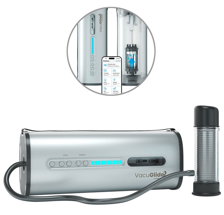VacuGlide 2 Automatisk Masturbator med App & Synkroniserede Videoer