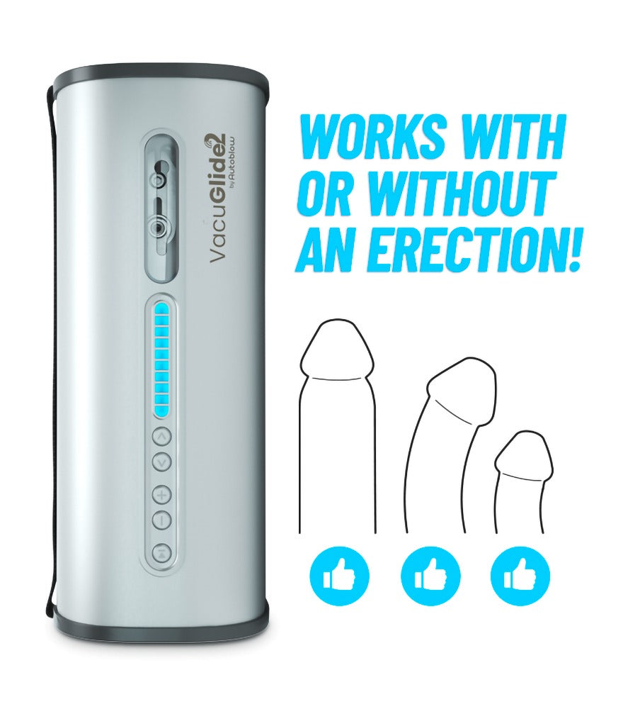 VacuGlide 2 Automatisk Masturbator med App & Synkroniserede Videoer