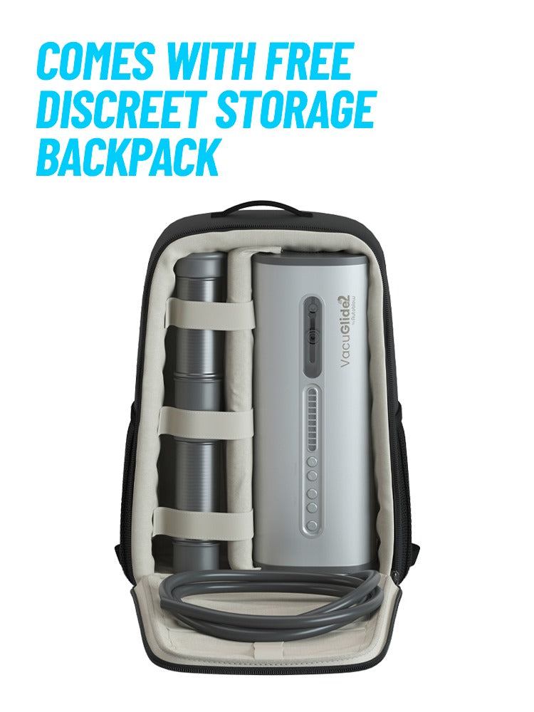 VacuGlide 2 Automatisk Masturbator med App & Synkroniserede Videoer