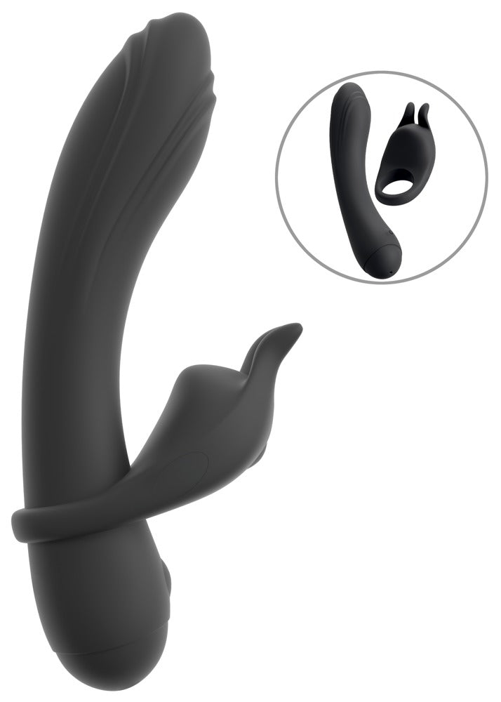 Duo Vibrator med Aftagelig Vibro-Ring – Coup!es Choice