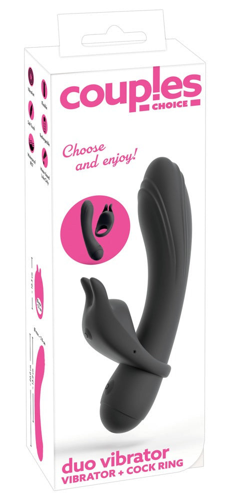 Duo Vibrator med Aftagelig Vibro-Ring – Coup!es Choice