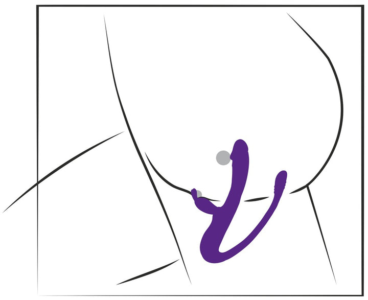 Sweet Smile Rabbit Vibrator med G-punkt/Anal Tickler