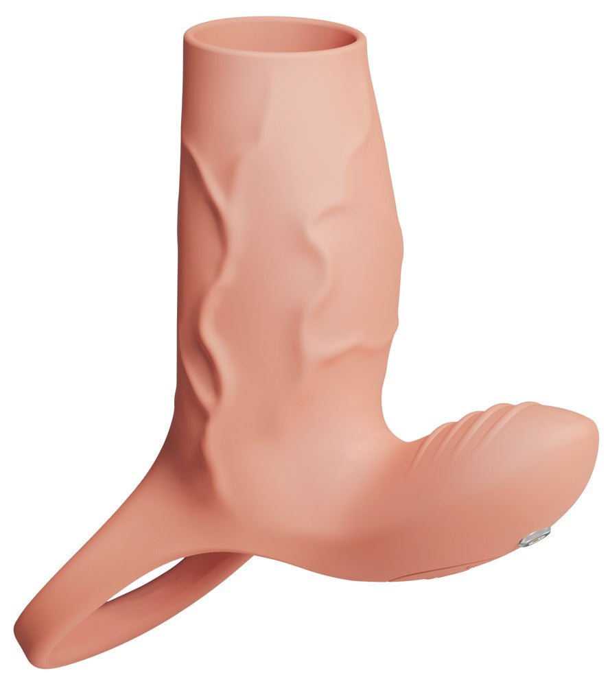 Vibrerende Penissleeve med Klitorisstimulator