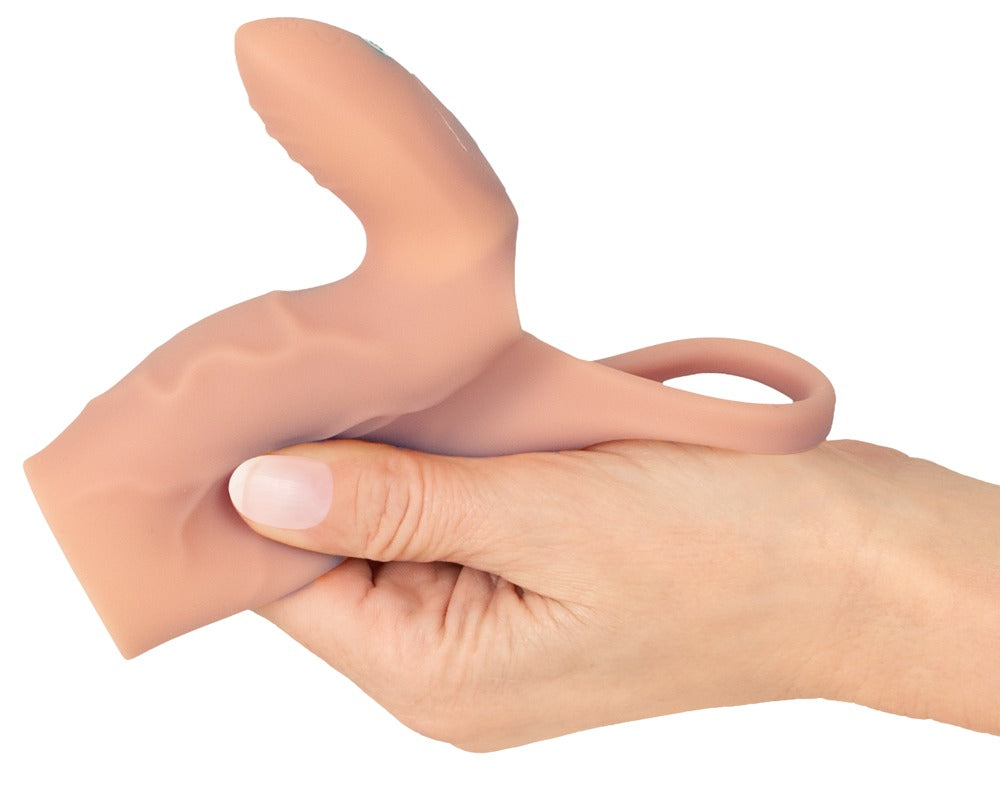 Vibrerende Penissleeve med Klitorisstimulator