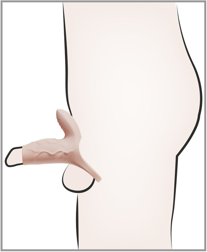 Vibrerende Penissleeve med Klitorisstimulator