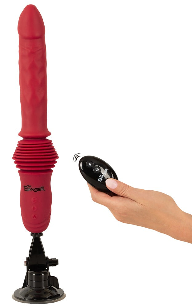 The Banger dobbelt thrusting vibrator med separate bevægelser i skaft og spids