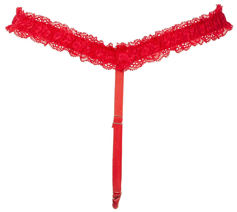 You2Toys Lay-On Vibrator Sæt – fjernbetjent hands-free vibrator med blondebælte