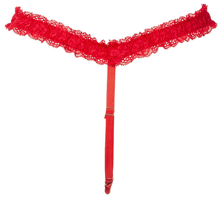 You2Toys Lay-On Vibrator Sæt – fjernbetjent hands-free vibrator med blondebælte
