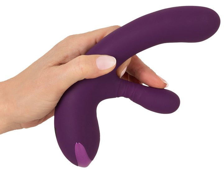 Javida rabbit-vibrator med dual nodding function til vaginal og klitoral stimulation