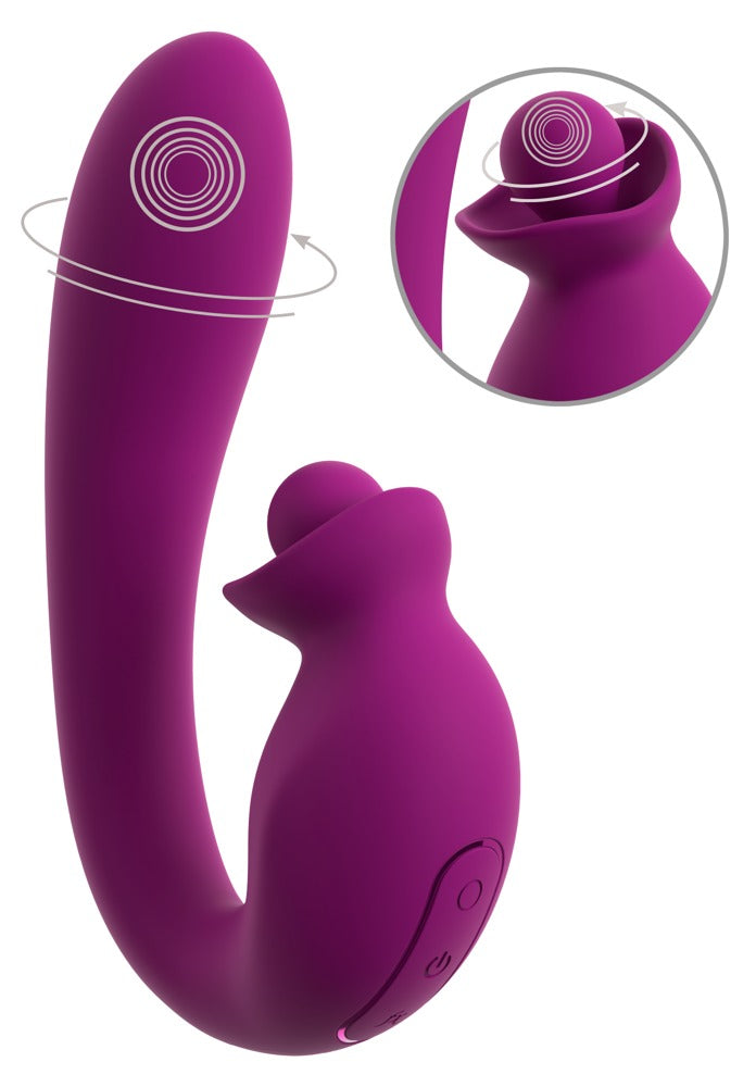 Javida rabbit vibrator med rotation og vibration til G-punkt og klitoris