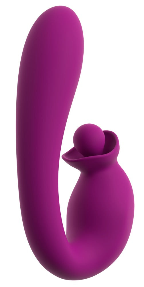 Javida Double Rota vibrator med CLIMAX-knap og separat kontrol af stimulation