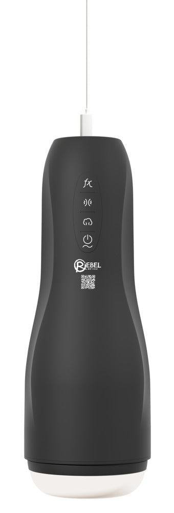 Rebel 3-i-1 automatisk masturbator – squeeze, sug og vibration