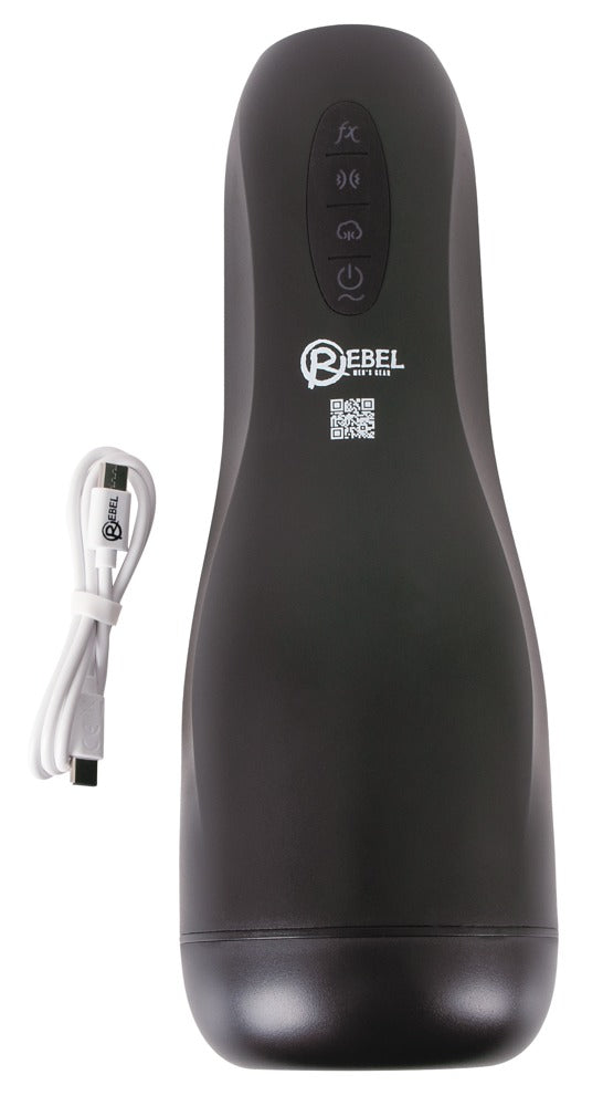 Rebel 3-i-1 automatisk masturbator – squeeze, sug og vibration