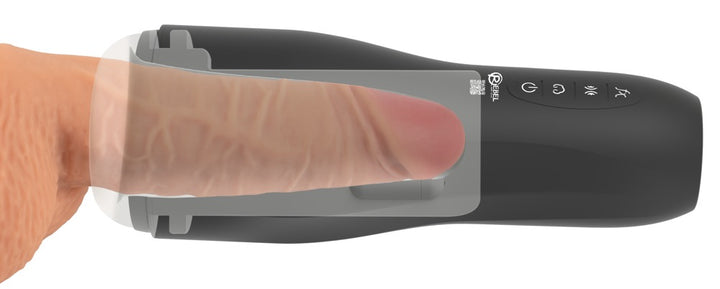 Rebel 3-i-1 automatisk masturbator – squeeze, sug og vibration