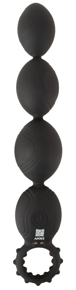 ANOS XL anal beads med fire teksturerede kugler til gradvis anal stimulation
