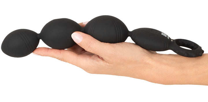 ANOS XL Anal Beads med 10 vibrationsmodes og fleksibel retrieval-ring