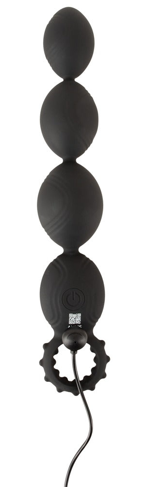 ANOS Flexible Anal Beads with Deep Vibrations med Soft Touch-overflade