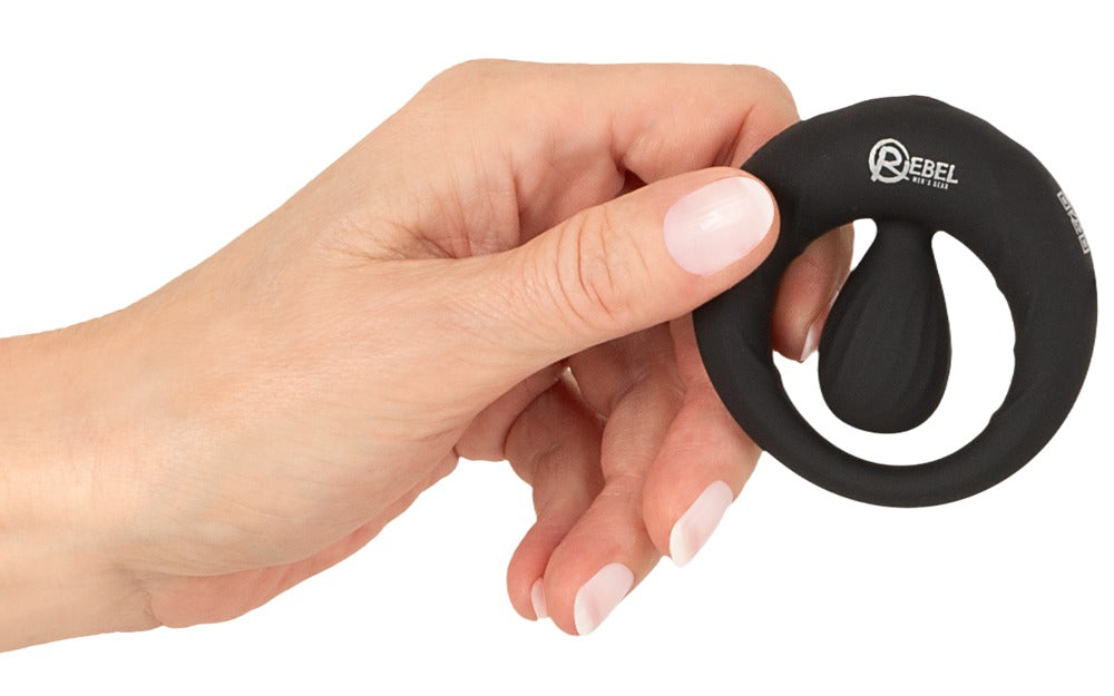 Rebel vibro-penisring med fleksibel stimulator og 10 vibrationsmodes