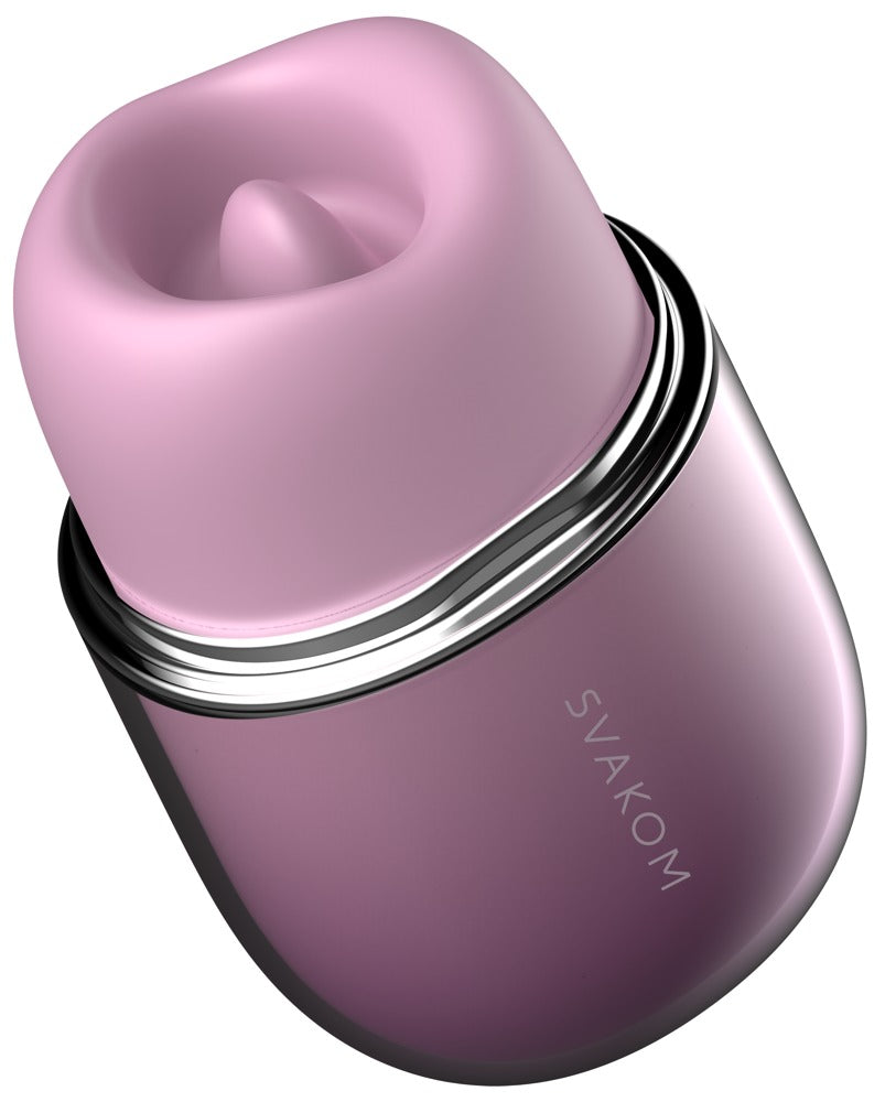 SVAKOM Klitty Lay-On Vibrator med Slikke- og Sugefunktion