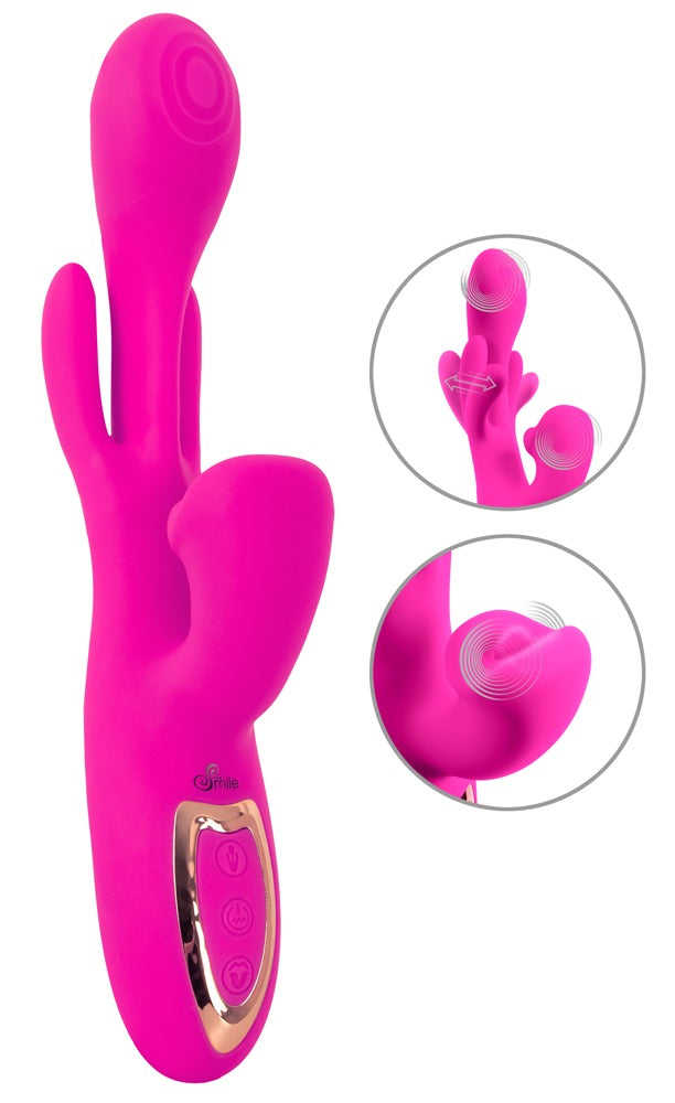 Rabbit vibrator med Dual Swing-teknologi og pulserende indvendig massage